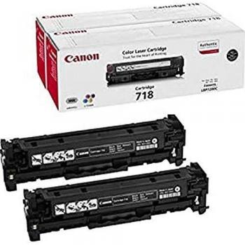 Canon 718BK Tóner Negro (Paquete Doble) – 6800 páginas