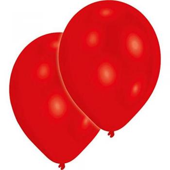 Pack 50 ballons métalliques rouges Amscan – 27,5 cm