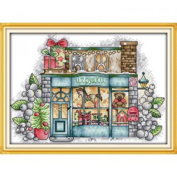 Kit de bricolage points de croix Noël 14CT 11CT toile imprimée pour chambre d'enfants