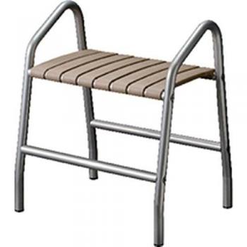 Taburete Ducha ProPellet Pie Aluminio Gris CHR