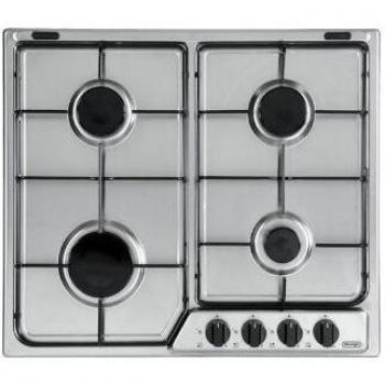 De Longhi Ynf46Asv Piano Cottura 60Cm 4 Fuochi Frontali Nero