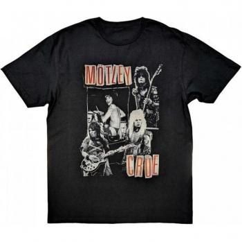 T-shirt Noir Motley Crue Style Punk Unisexe