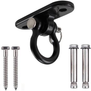 Black SUS304 Rotary Swivel Swing Hangers for Hammocks
