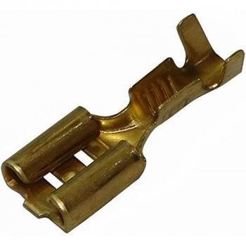 AERZETIX: 100x Cosses électriques Femelle Plate 6.3mm 0.8mm 0,5.1,5mm2