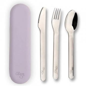 Étui Silicone Citron – Ensemble Couverts Portable