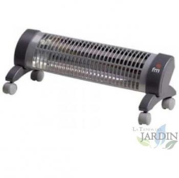 Estufa de Cuarzo con Ruedas Suinga, Potencias 600W y 1200W