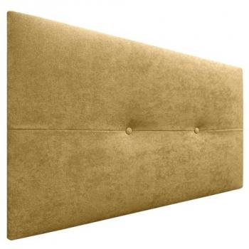 Cabecero de polipiel o tela AQUALINE mostaza 90x50cm