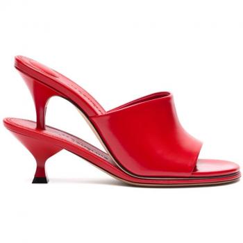 Jacquemus Double Strap Mules, Red, Sizes: 5 UK, 7 UK, 3 UK, 4 UK, 6 UK