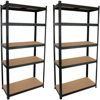 Pack 2 de Estanterías Metálicas O91 con Capacidad de 875 Kg