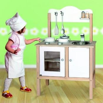 Kinderspielzeug Küche in Weiß von Viga Toys