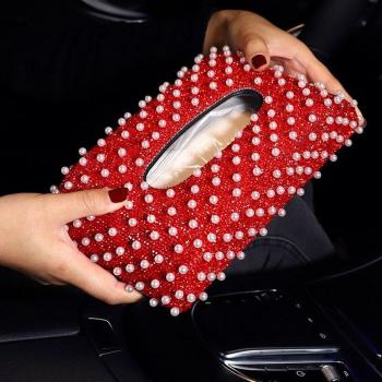 Luxury Car Tissue Box with Diamonds