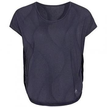 Odlo Hemd SS V-Ausschnitt Maha T-Shirt für Frauen, Odyssee Gray – AOP SS20, s