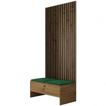 Mueble Recibidor Hartford 321 Negro y Roble Artisan