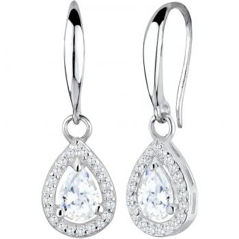 Elli Premium 925 Silber Ohrringe mit Zirkonia‑Tropfen für Damen
