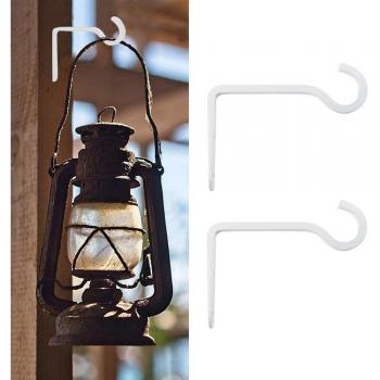 Iron Lantern and Flower Pot Hangers