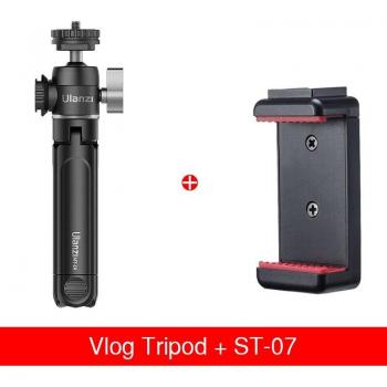 Tripode Ulanzi U-Vlog Lite con Cabeza de Bola 360 Grados y Doble Zapata Fría