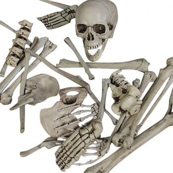 Garten-Horror-Skelett mit Schädel, Arm und Bein