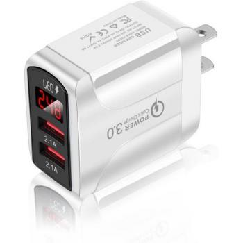 Chargeur de voyage à 2 ports USB 2.4A