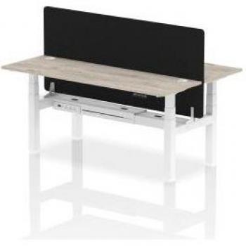Air Back-to-Back Height Adjustable 2 Person Bench Desk 1800 x 600mm