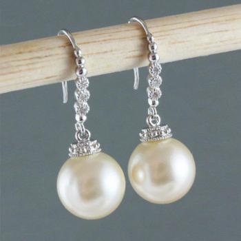 Bridal Imitation Pearl Earrings for Women