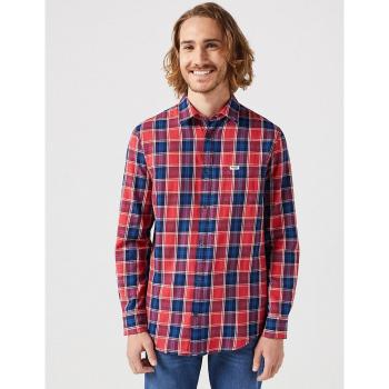 Wrangler Camicia Long Sleeve Red Indigo S
