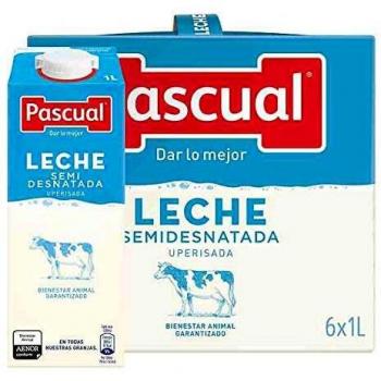 LECHE PASCUAL SEMIDESNATADA.1 Litro