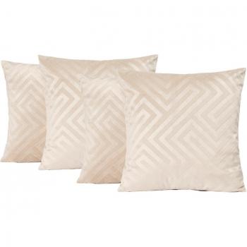 Pack Of Matte Geo Velvet Cushion Covers