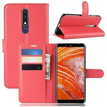 Nokia 3.1 Plus White Slim Wallet Case