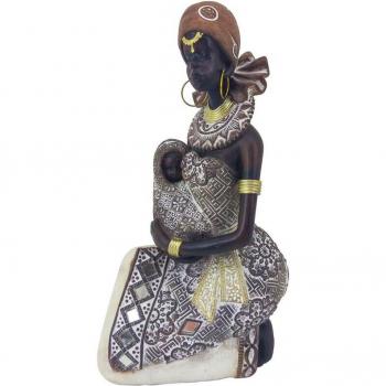 Decoración Africana Elefante y Figura