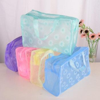 Women’s Transparent Cosmetic Bag, PVC Travel Organizer with Large Capacity