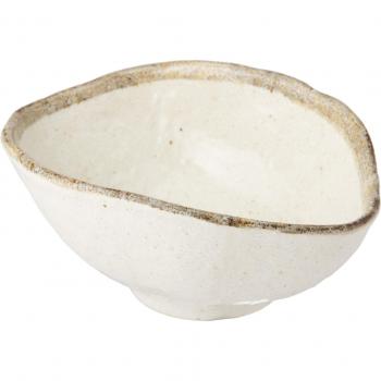 White Mini Karatsu Deformed Bowl