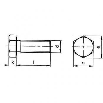 Hispinox Zylinderkopfschraube ISO 4014 Inox A-2 M5 x 40