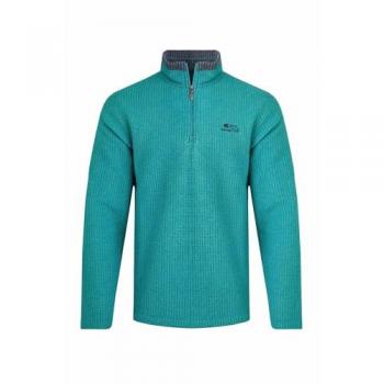 Men's Newark 1/4 Zip Grid Fleece in Teal (Size: 5XL)
