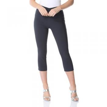 Stretch Summer Cut-Off Trousers for Women – Dark Grey, UK 22