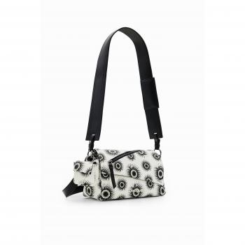 Bolsa Geométrica Branca Desigual