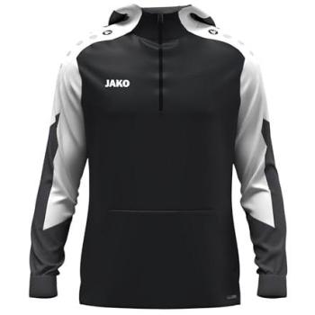 JAKO Kinder Pullover Zip Hoodie, schwarz 152