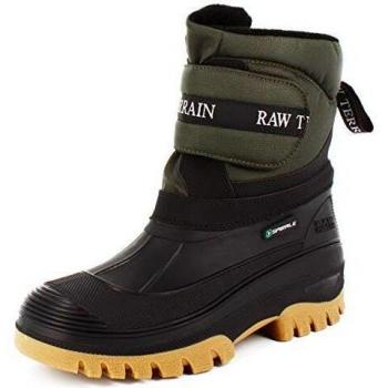 Stivali di Neve 40 – Nylon Nero, Ecopelliccia PVC, Velcro Spiral