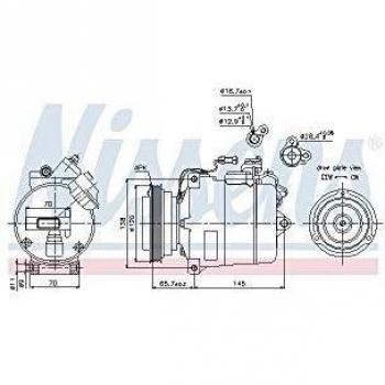 NISSENS 89027 Refrigeration Compressor