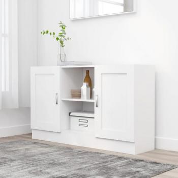 VidaXL Handgefertigtes Weißes Holz-Sideboard 120x30.5x70 cm