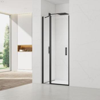 Fusion Porte de douche 100x196cm avec finition noir mat