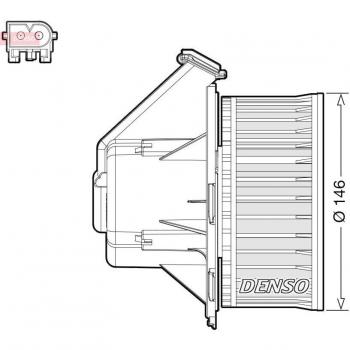 68012680AA Pulseur d'air habitacle