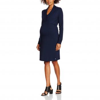 ESPRIT Maternity Damen Umstandskleid M84280, Knielang, Blau, Gr. S