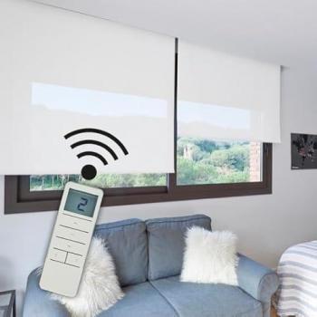 Estores Screen Solar Enrollables 100x250 Color Blanco