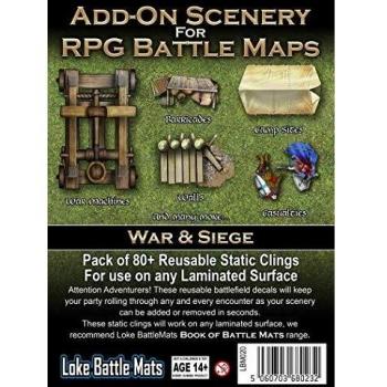 Accessoires de décor pour cartes de bataille RPG : Guerre & Siège