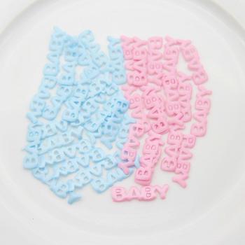 100Pcs Cute Baby Letter Fabric Sprinkles for Baby Shower and Birthday Events
