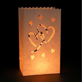 10Pcs Heart Lanterns for Weddings