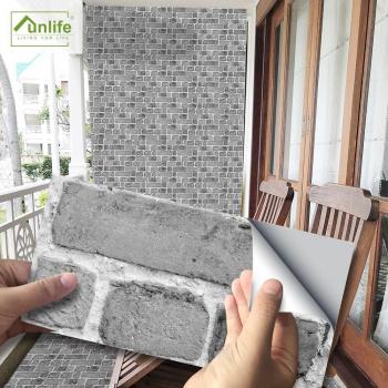 Funlife® 20x10cm Waterproof DIY Black and White Brick Tile Sticker