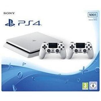 PlayStation 4 500 Go, Blanc, avec 2 manettes DualShock