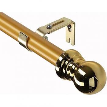 Supporto tende regolabile 76-122 cm, design decorativo oro