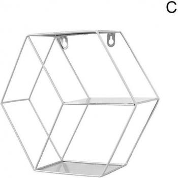 Étagère décorative en fer forgé pour salon